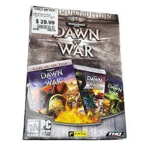 Warhammer 40,000 Dawn of War PC game Platinum edition WH 40K manual